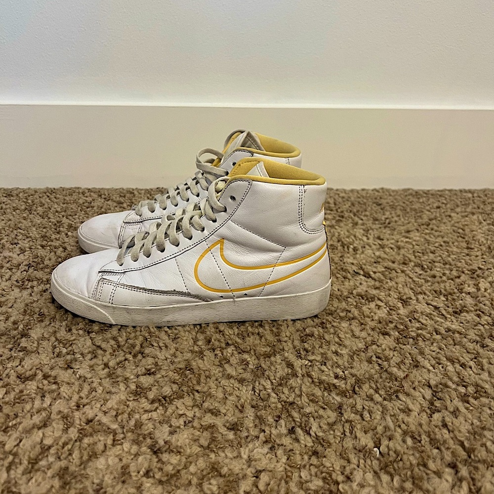 Women’s Nike Blazers yellow.